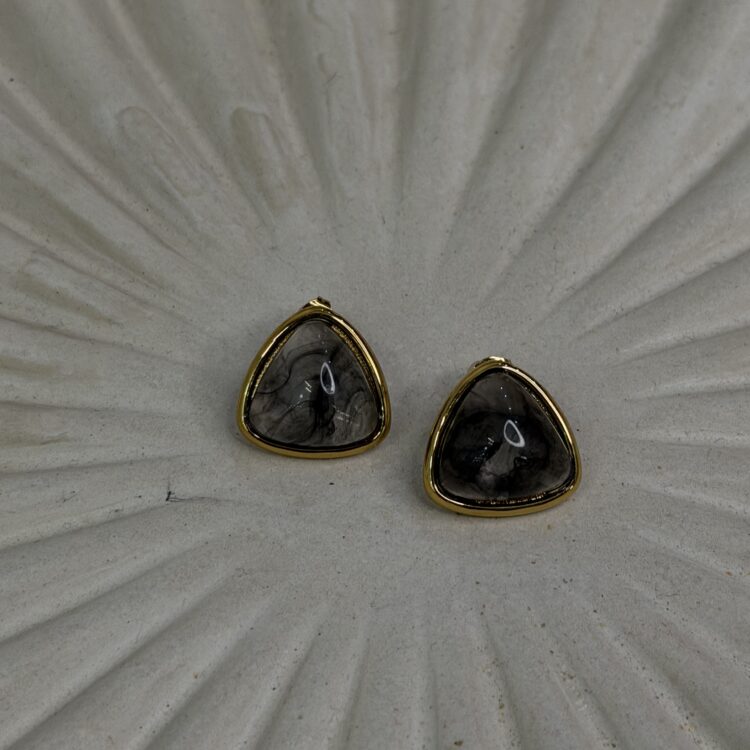Small grey earrings