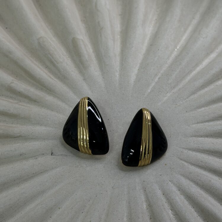 Black vintage earrings